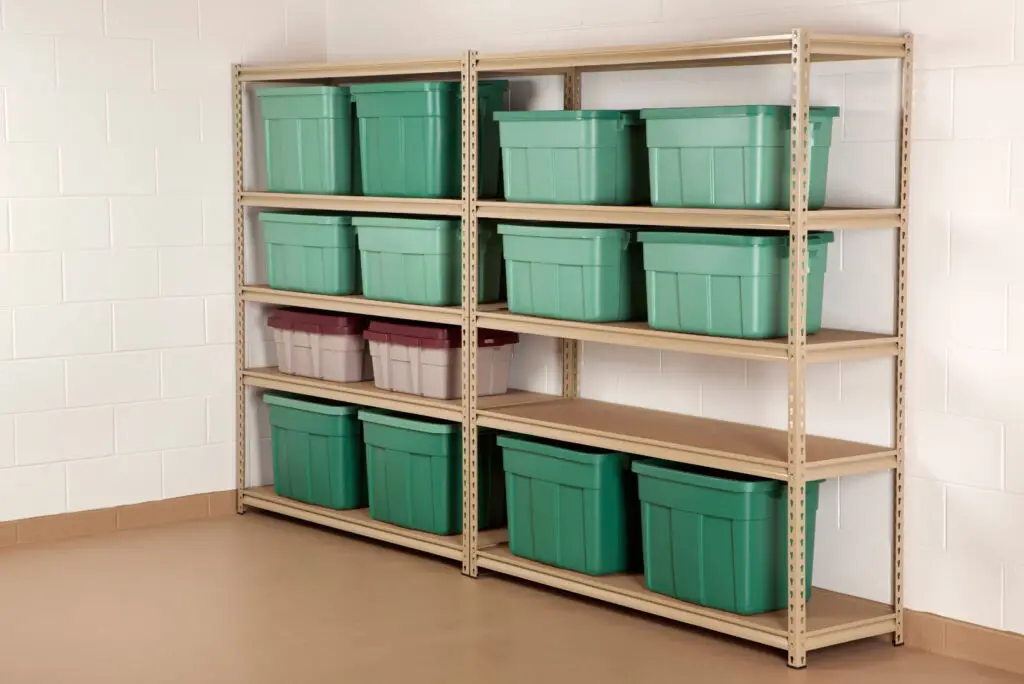 Basement storage solutions brought to you by Rhapsody Room ORganization.