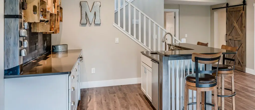 Professionally organized basement in Westerville, Ohio.