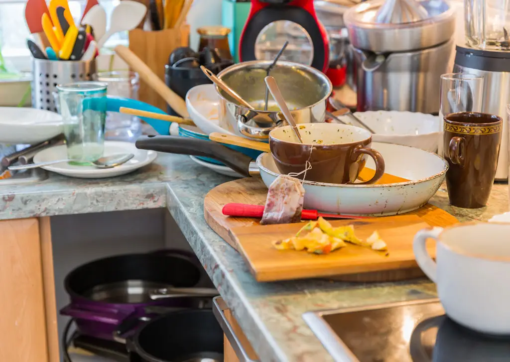 Organizing a messy kitchen in Worthington, Ohio